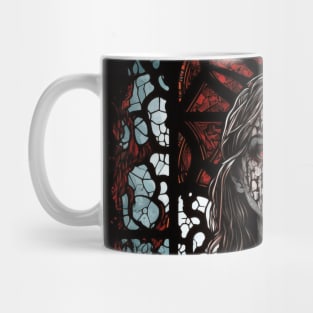 Stained Glass Zombie Girl Villager Mug